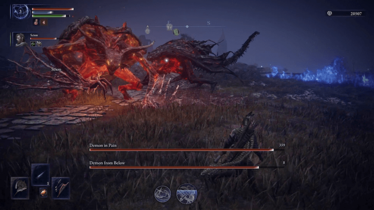 Demon in Pain and Demon from Below Night Boss