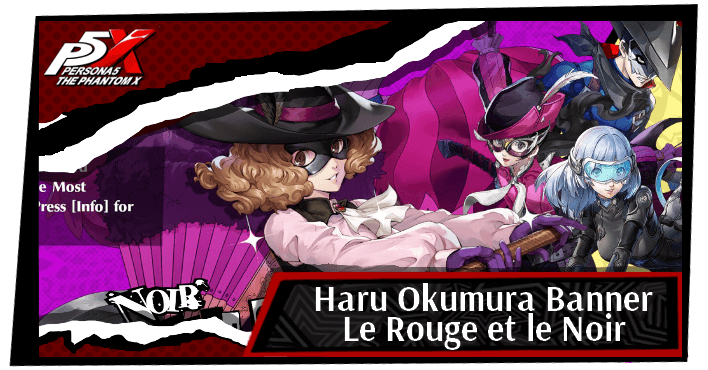 Persona 5 The Phantom X Le Rouge et le Noir