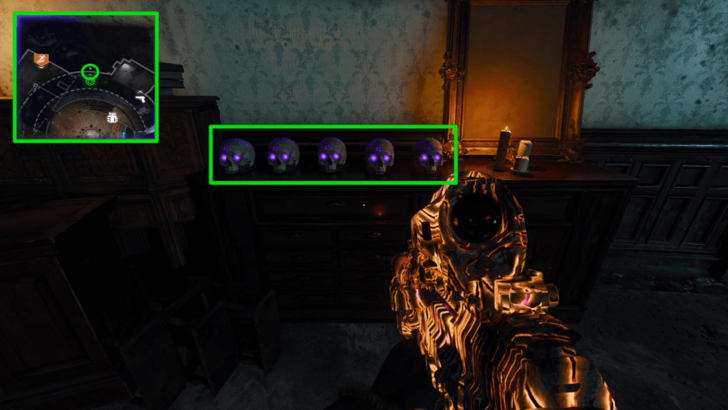 Place the Skulls on the Drawer