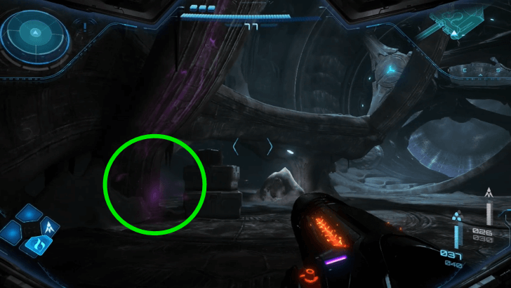 Magenta Wisp in Lower Airlock