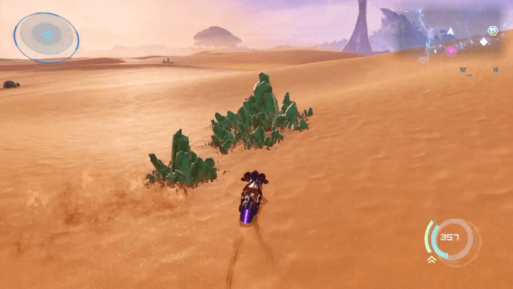 Collect Green Crystals on the Way