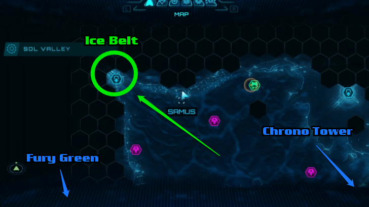 Ice Belt Static Map and Landmarks