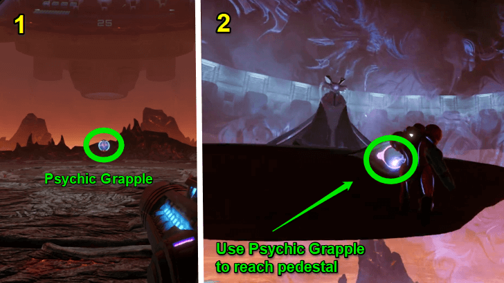 Psychic Grapple and Pedestal Puzzle