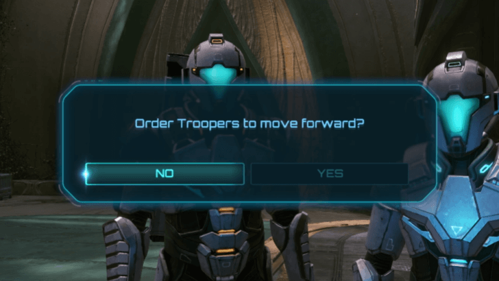 Order Troopers to Move Forward