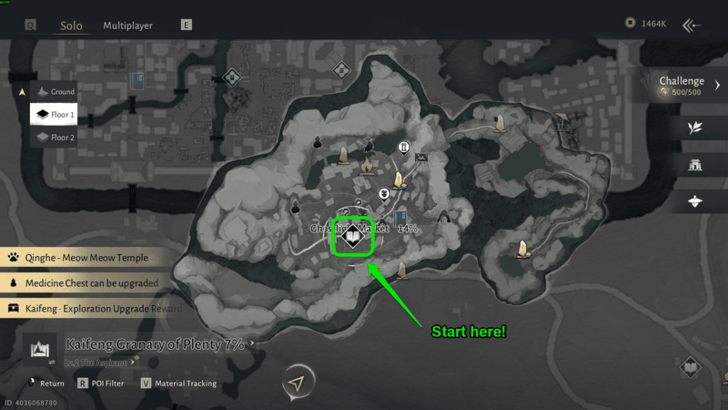 Hidden Hoard Map Location