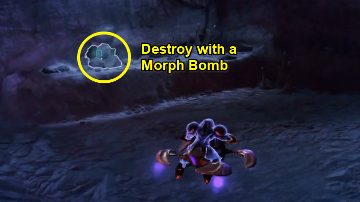 Destroy Pile of Rocks with Morph Bomb