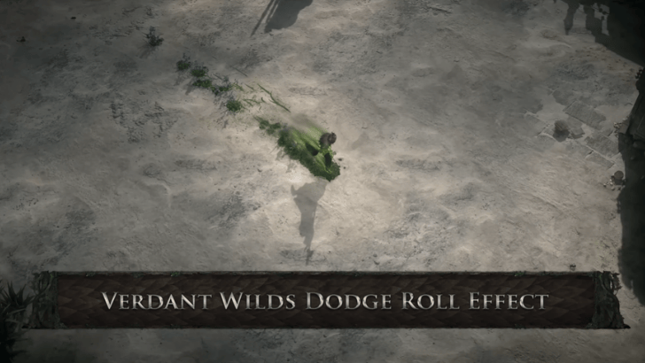Verdant Wilds Dodge Roll Effect