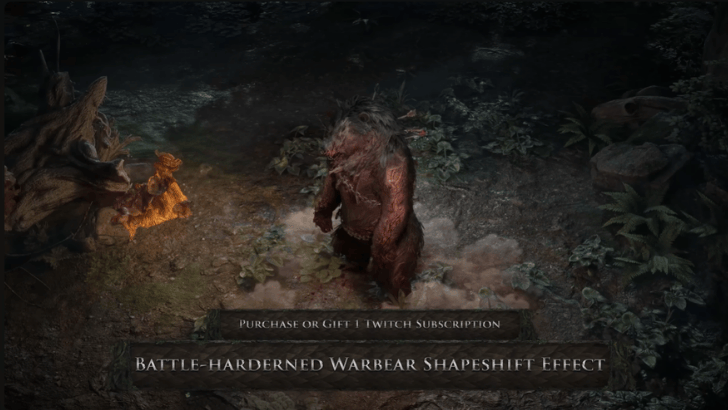 Battle-Hardened Warbear Shapeshift Effect