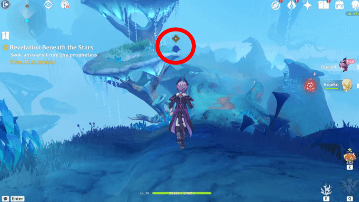 Genshin - Revelation Beneath the Stars 3 - Talk to Barbeloth