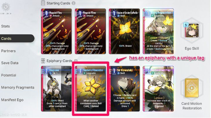 Chaos Zero Nightmare - Veronica Unique Cards