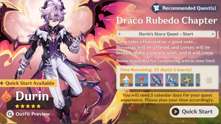 Genshin Impact - Durin Story Quest