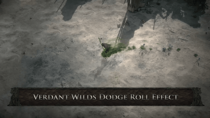 Verdant Wilds Dodge Roll Effect