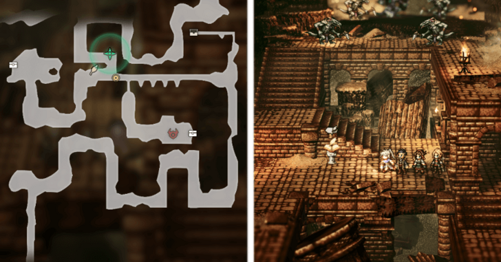 Finesand Ruins Map and Lizardmen Location