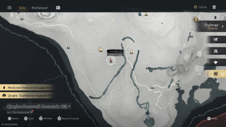 Tiger Fort Outpost Map