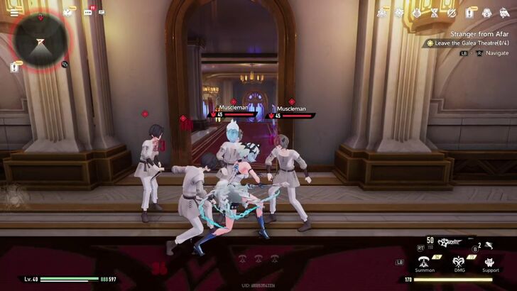 Stranger from Afar Quest DNA Leave the Galea Theatre