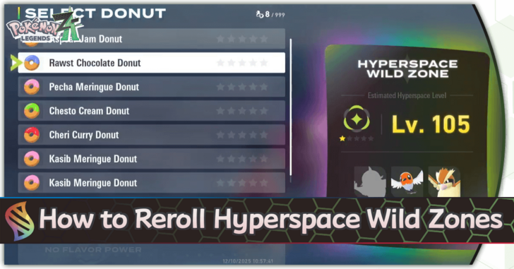 Pokemon Legends Z-A How to Reroll Hyperspace Wild Zones