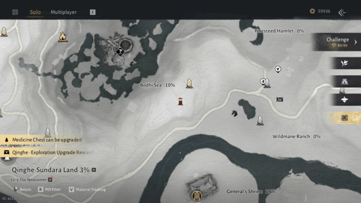 Bloomveil Monastery Outpost Map