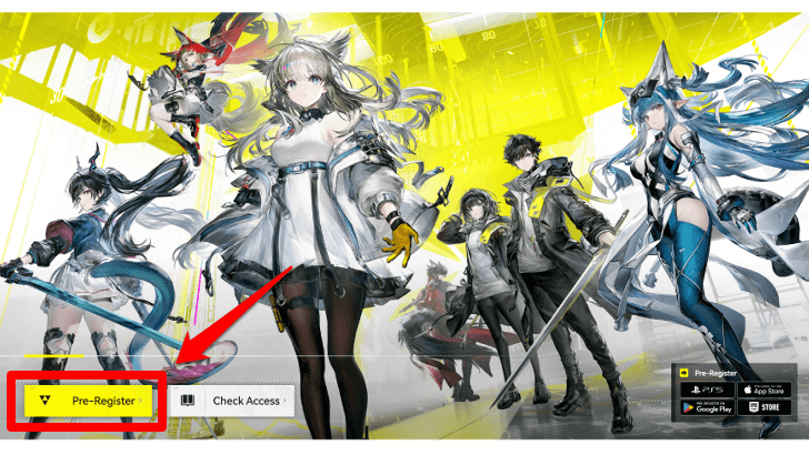 Pre-Register in the Official Site