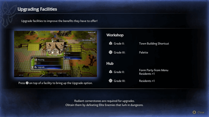 Town Facility Upgrade Tutorial