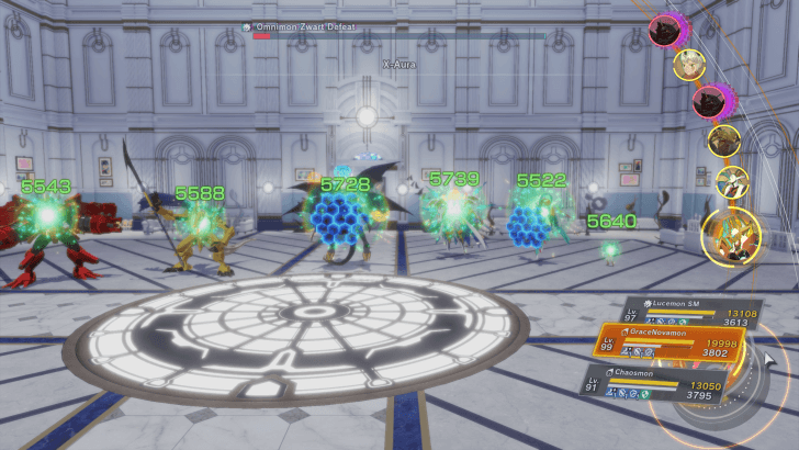 Omnimon Zwart Defeat Heal Team