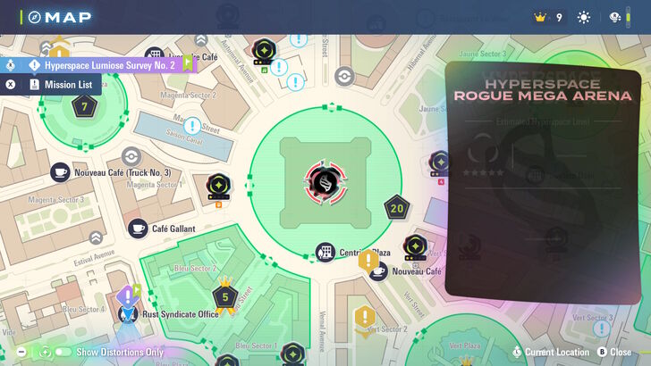 Pokémon Legends: Z-A Mega Dimension Map