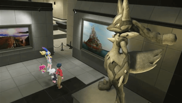 Korrina and Ansha in front of the Tower of Mastery painting