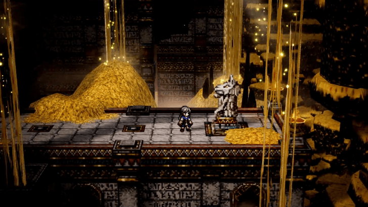 Push the Buttons on the Two Statues