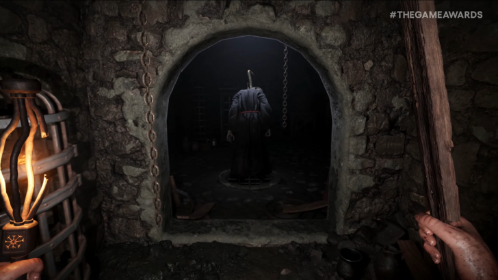 Decrepit Player Holding Two Weapons