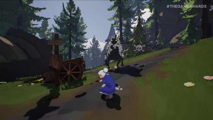 Shot of Protagonist Gertie and Her Forest Companion