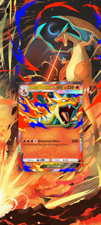 Pokemon TCG Pocket - Mega Charizard Y Backdrop