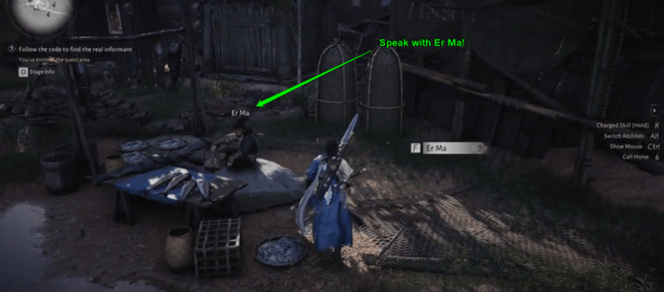 Where Winds Meet - Speak with Er Ma