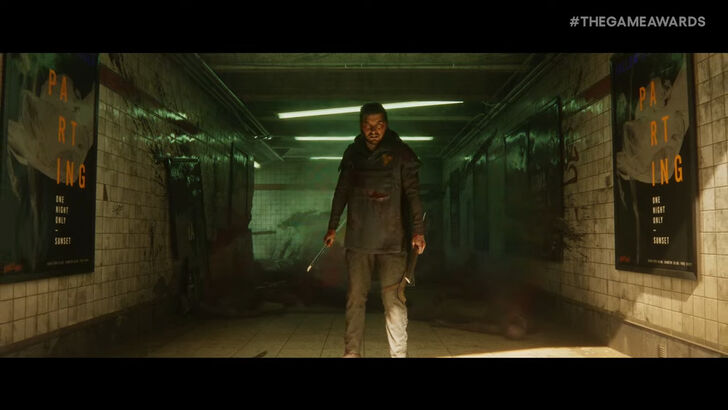 Control Resonant Protagonist Walking Through Subway Corridor