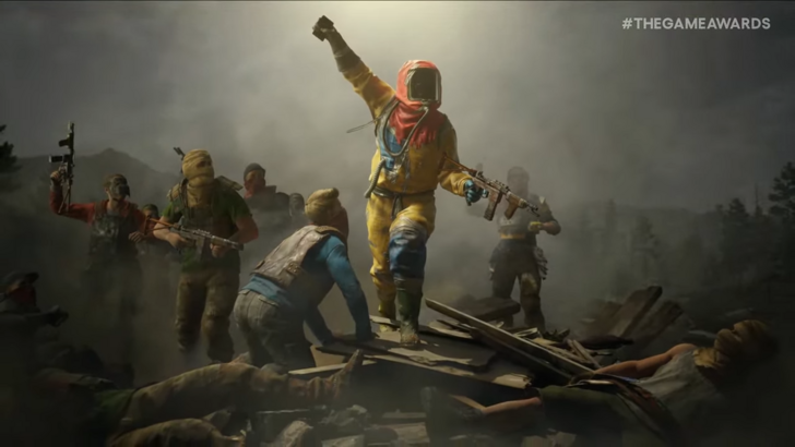 Rust Mobile player characters triumphant in raiding a base