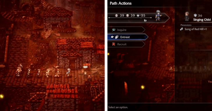 Singing Child Entreat Path Action