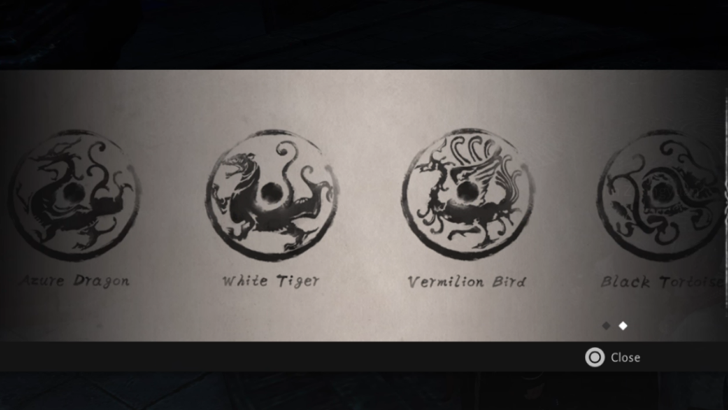 Tattered Four Symbols Chart