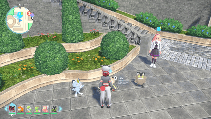 Pokemon Legends ZA Choose a Meowth to Play With