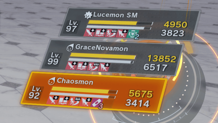 Parallelmon Inflicts Debuffs