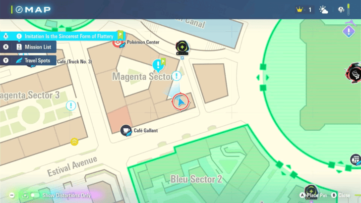 Pokemon Legends ZA Photo Spot Location Map View