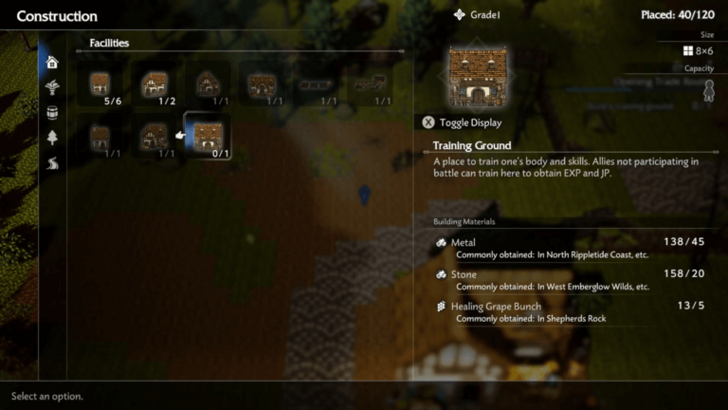 Build the Training Grounds