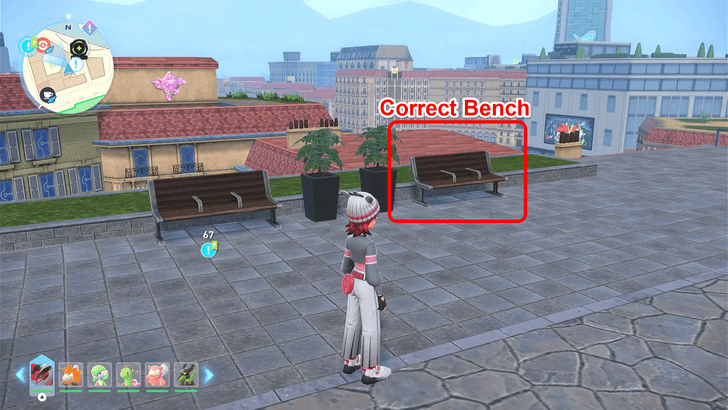 Pokemon Legends ZA Bench Location Overworld View