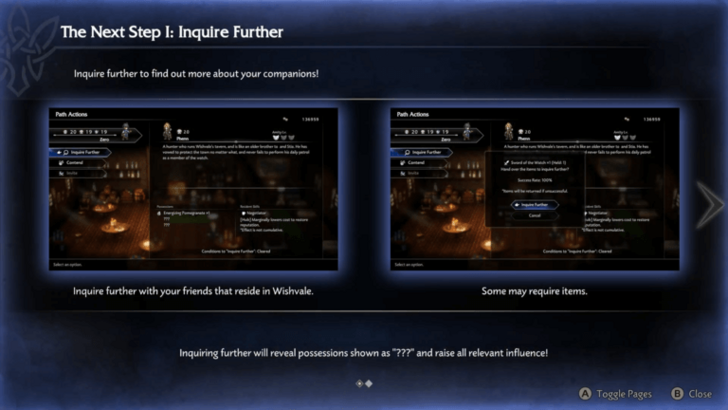 Inquire Further Tutorial