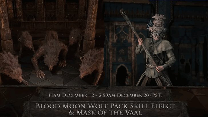 Blood Moon Wolf Pack Skill Effect + Mask of the Vaal Preview
