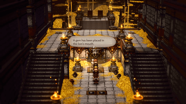 Push the Button on the Statue