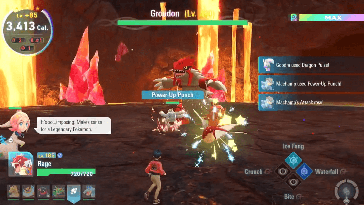 Battling Groudon