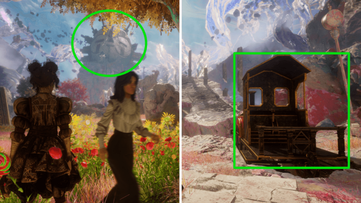 Enter the Portal in the Huge Esquie Head