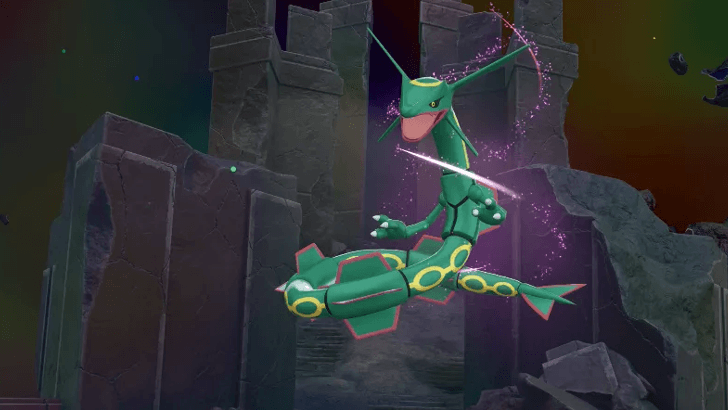 Battling Rayquaza