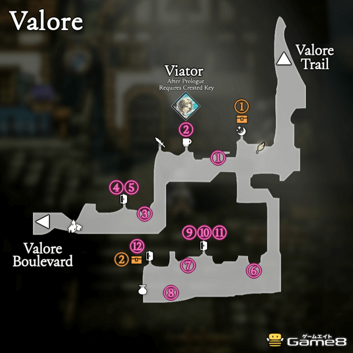 Octopath Traveler 0- Valore Map