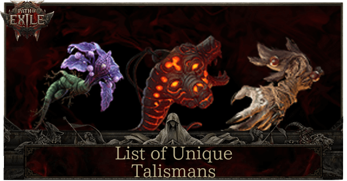 Path of Exile 2 Unique Talismans