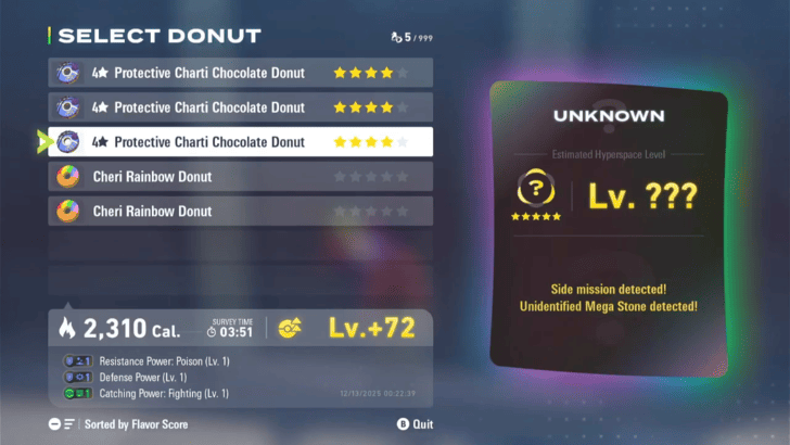 Pokemon Legends ZA High Rank Donut