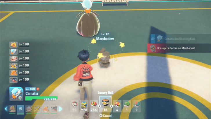 Pokemon Legends ZA Capture a Marshadow